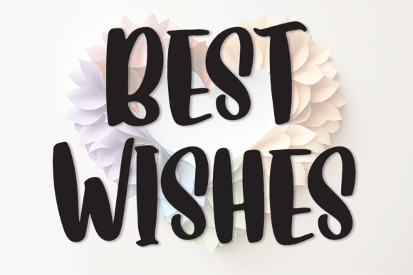 Best Wishes: A Handwritten Font with Elegant Character