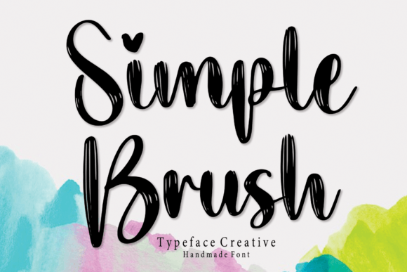Simple Brush: A Handmade Typeface for Authentic Design